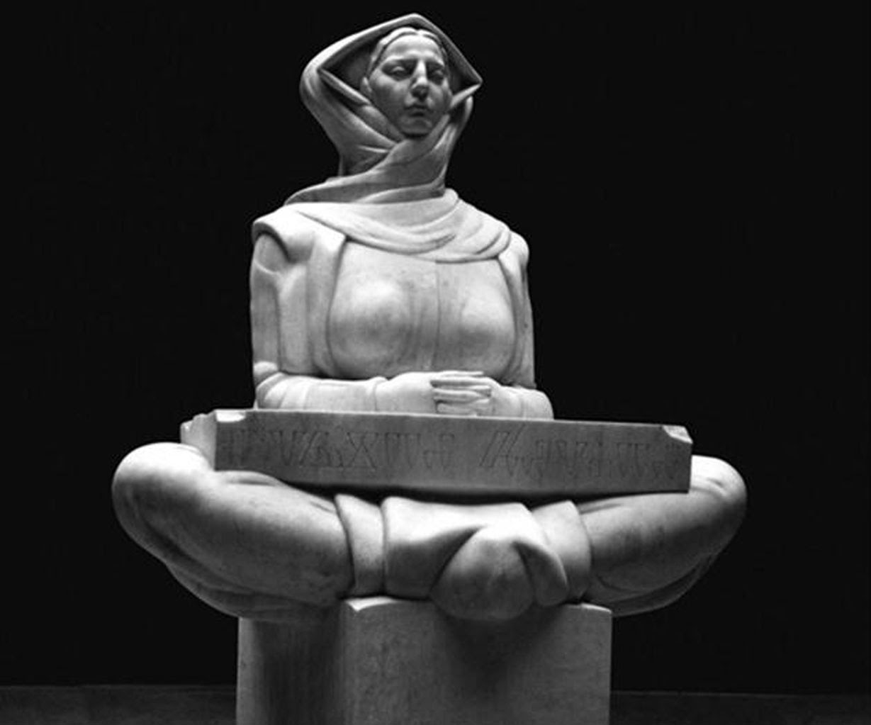 "History of Croatians" sculpture by Ivan Mestrovic in marble