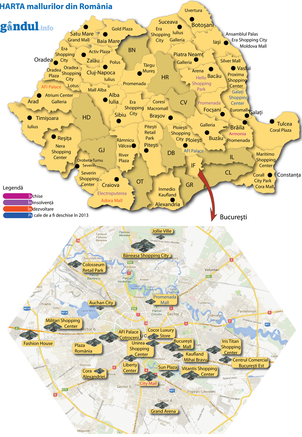 Navigare pe harta altele din zona. Harta Mall Urilor Din Romania Lista InvestiÈ›iilor Care Au SupravieÈ›uit Crizei