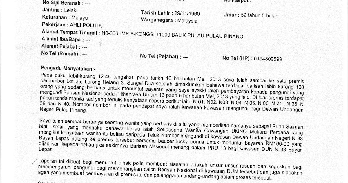 Contoh Karangan Laporan Kemalangan Di Tempat Kerja - ID 