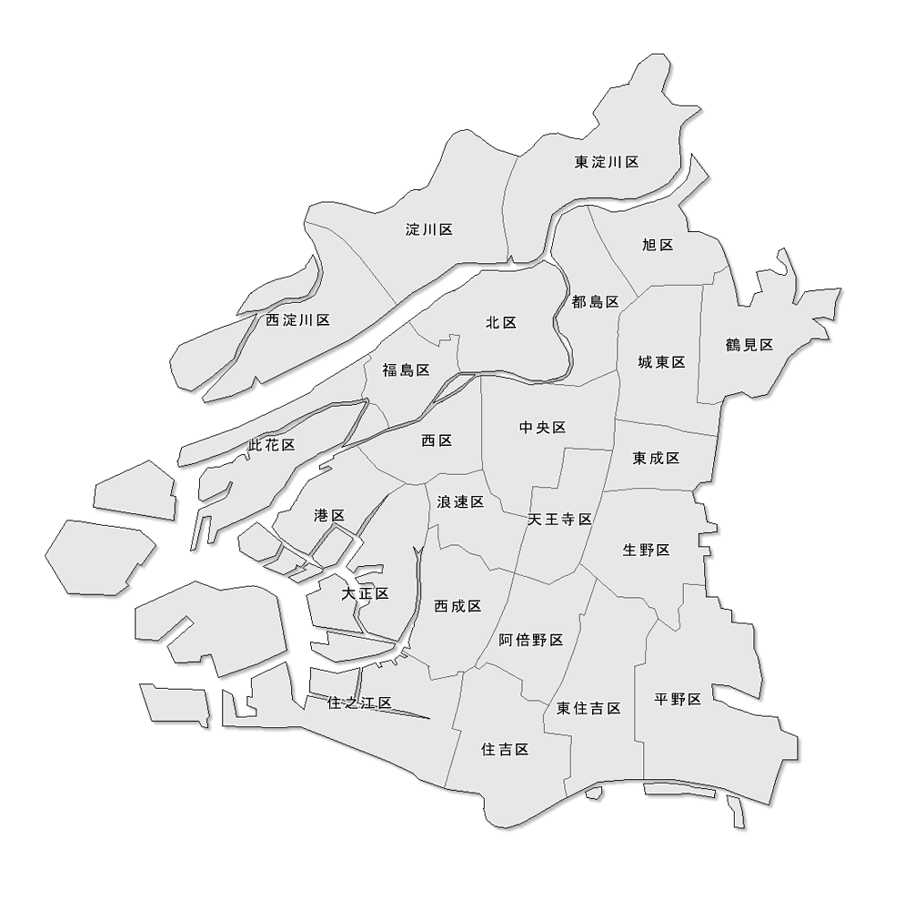無料印刷可能大阪 地図 イラスト フリー 動物ゾーン