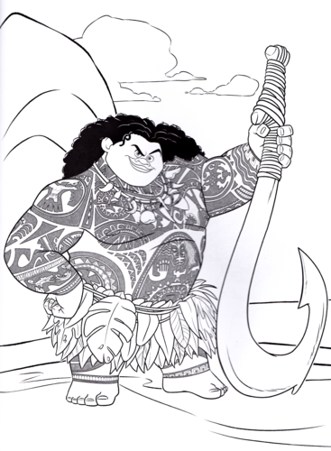 Lego Moana Disney Maui Coloring Pages Printable Top Coloring Pages For Kids