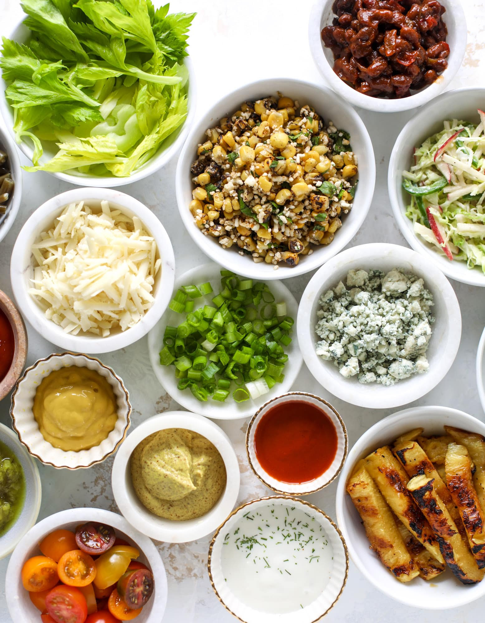 If you have the space, create a hot dog toppings bar where customers can create their own combinations. Hot Dog Bar How To Make A Hot Dog Bar 8 Fancy Hot Dogs