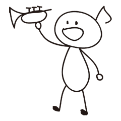 いろいろ 手書き トランペット イラスト 簡単 ただかわいい赤ちゃん