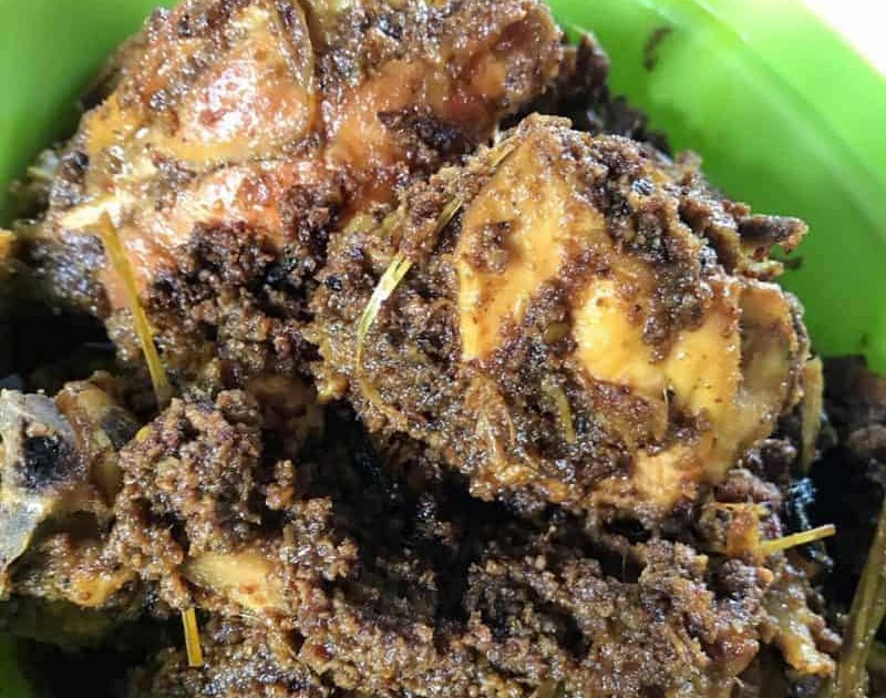 Resepi Rendang Ayam Rempah Kari - Jalan Moren
