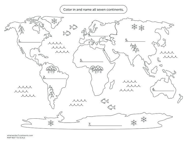 Free printable blank map of africa. Seven Continents Coloring Page At Getdrawings Free Download