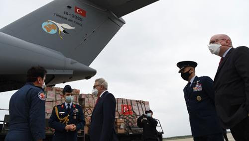 Turkey delivers medical aid to the US