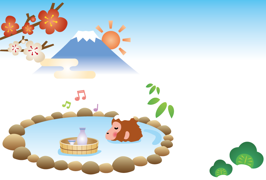 Kasword 温泉 背景 イラスト