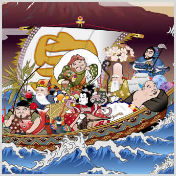 1000以上 壁紙 七福神 画像 Gambarsaeqya
