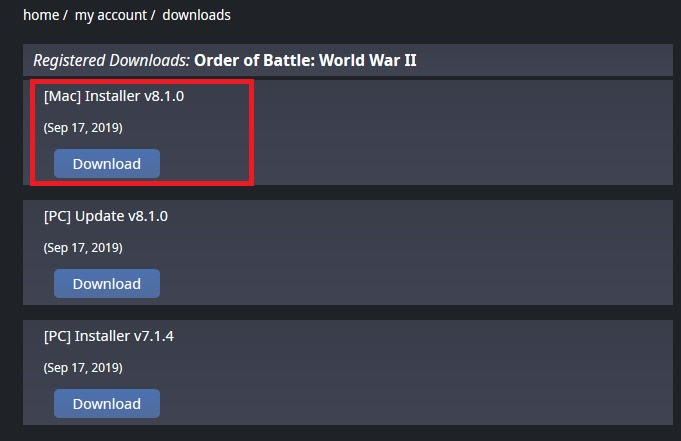 Designed to support the cert. Order Of Battle Mac Slitherine