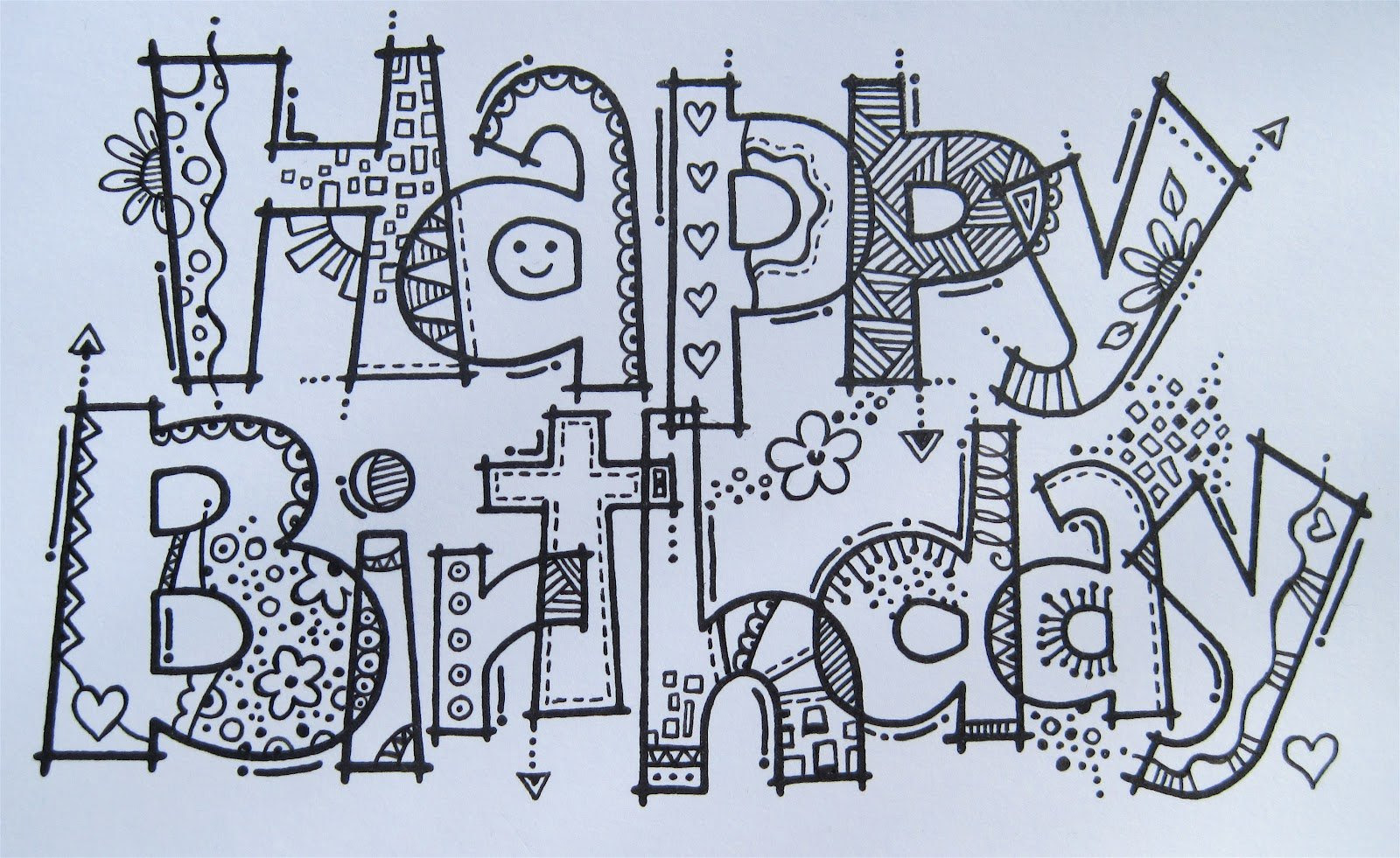 Gambar Doodle Happy Birthday Sederhana Kantor Meme