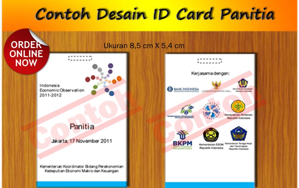 Contoh Ukuran Id Card Panitia Rasmi Ri