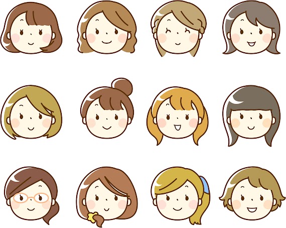 ラブリーイラスト かわいい 女の子 簡単 アニメ画像