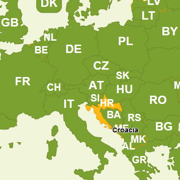 Ampliar el mapa del croacia. Croacia Turismo Responsable