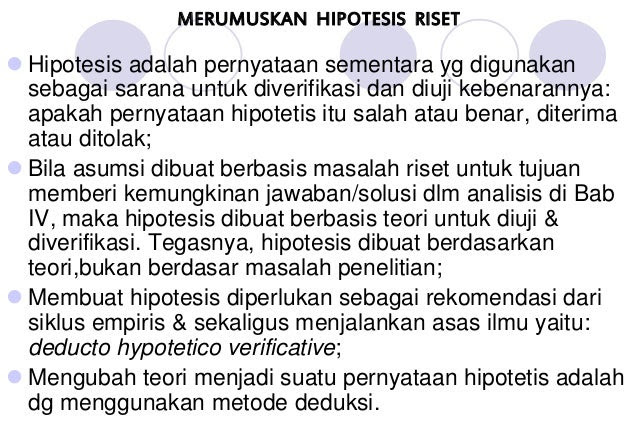 Contoh Hipotesis Riset - This Mommas Misadventure