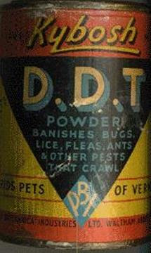 Photo of an old cannister of DDT