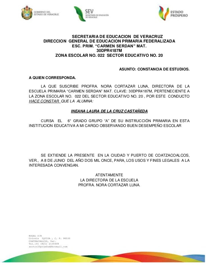 Carta De Buena Conducta Secundaria Sep  Recipes Web q
