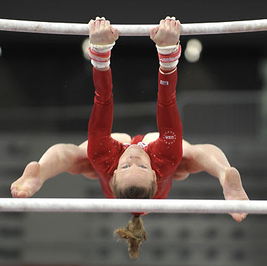 This was believed to have been developed in france in the 1930's. Gymnasts At The Olympic Test