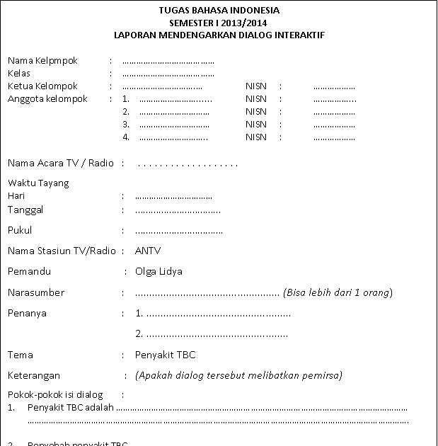 Contoh Dialog Interaktif Indonesia - Toast Nuances