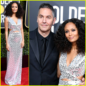 Melanie thandiwe thandie newton parker obe (born 6 november 1972) is an english actress. Thandie Newton Shines On Golden Globes 2019 Red Carpet With Husband Ol Parker 2019 Golden Globes Golden Globes Ol Parker Thandie Newton Just Jared