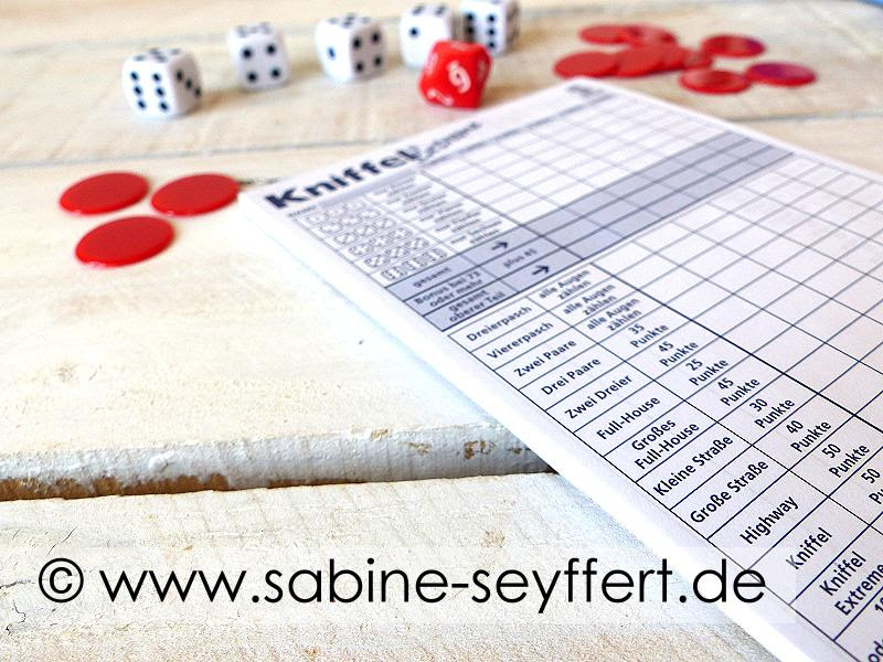 Kniffel Extrem Vordruck - Alles drin ohne viel drum ...