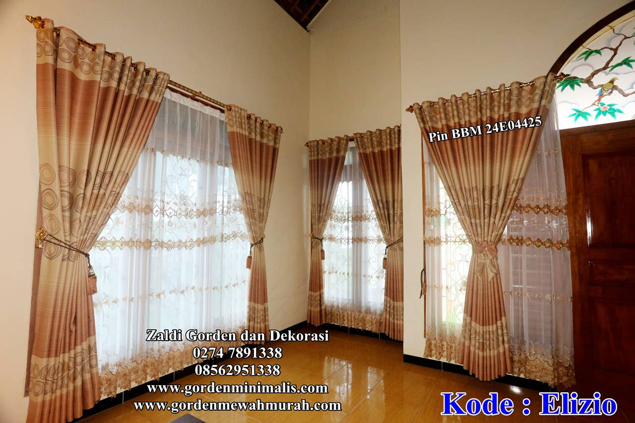 Model Gorden Warna Kuning Sobat Interior Rumah