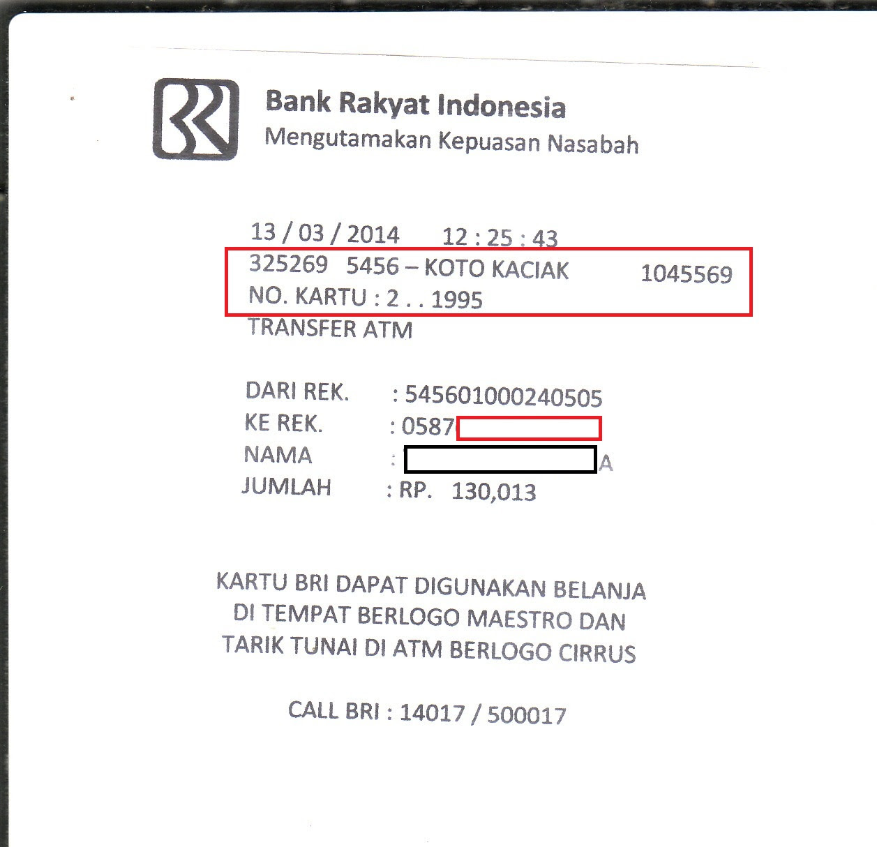 Contoh Gambar Rekening Koran - Contoh Now