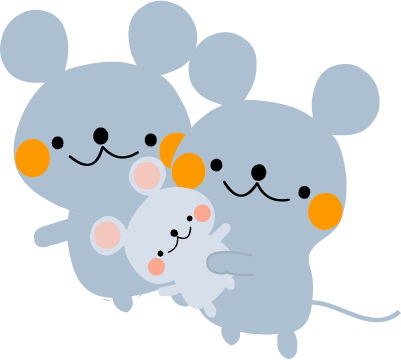 かわいいディズニー画像 ぜいたくネズミ 親子 イラスト 無料