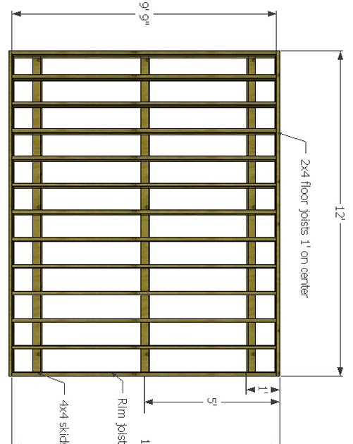 Darmin: Floor plans for 12x12 shed