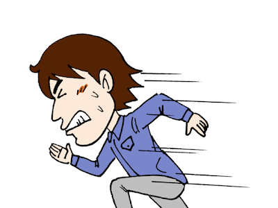 無料イラスト画像 かっこいい 全力 走る イラスト