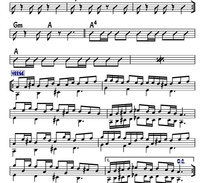 Rush E Piano Sheet Music Easy : Rush - The Seatbelts - Cowboy Bebop