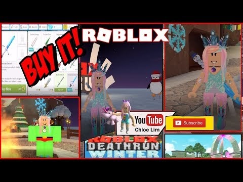 Roblox Deathrun Gameplay Buying That Snowman Sword Chloe Tuber - 