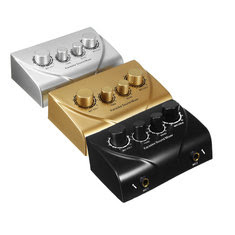Professional Mini Karaoke Audio Mixer Dual Mic Inputs with Cable