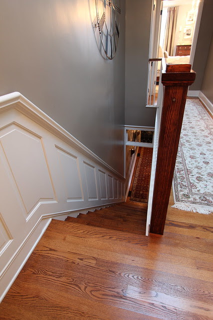 At pacific stainless we specialize in custom metal design and fabrication. Hold On Tight Staircase Wainscoting And Handrail Project Old Town Home