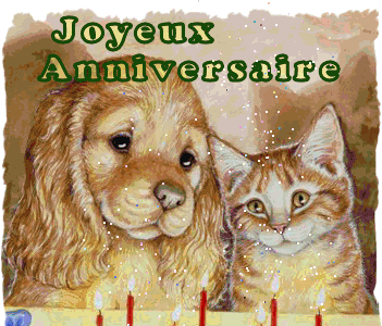 Meilleure collection gif anniversaire chien 337561