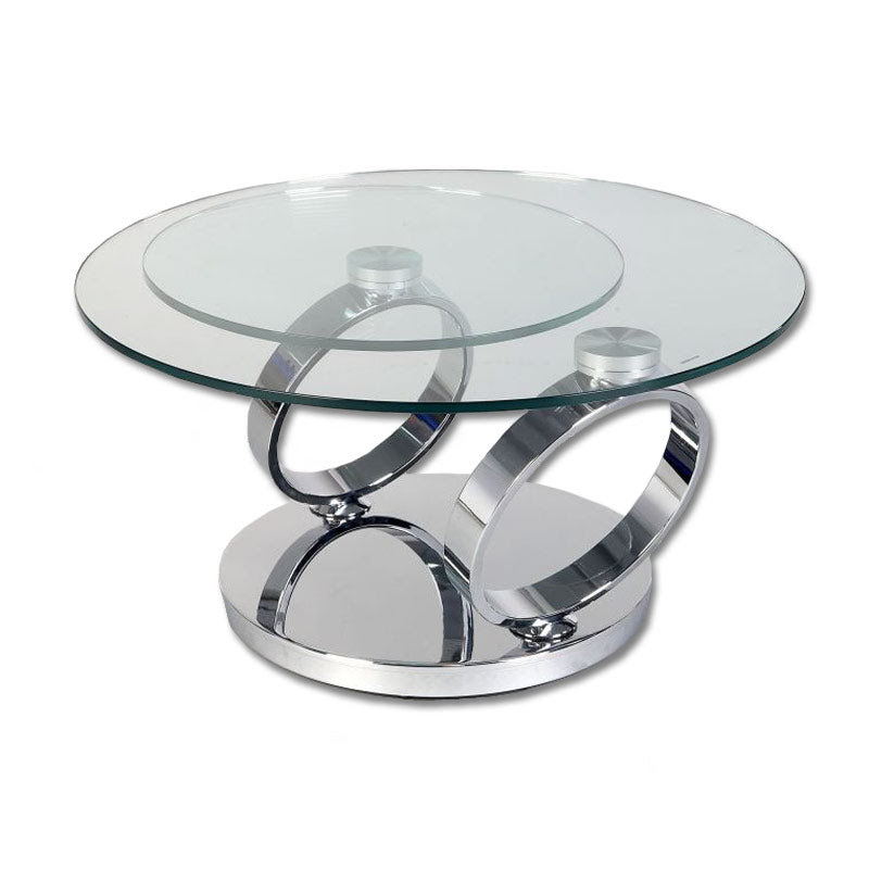 Large glass coffee tables are stylish and contemporary. Solar Bellini Modern Living