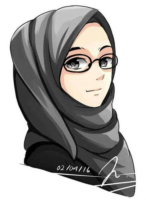  Gambar  Kartun  Hijab  Modern Semua yang kamu mau