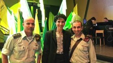 MK Shuli Mualem with IDF officers