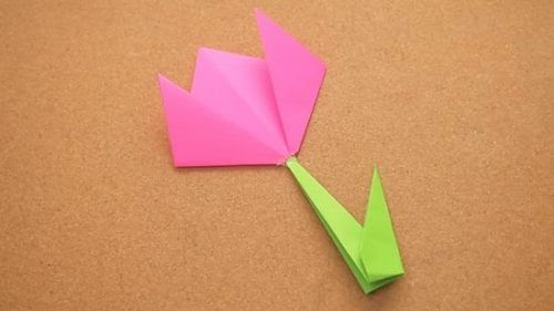  Cara  Membuat Bunga  Tulip Dari Kertas  Origami  Yang Mudah 