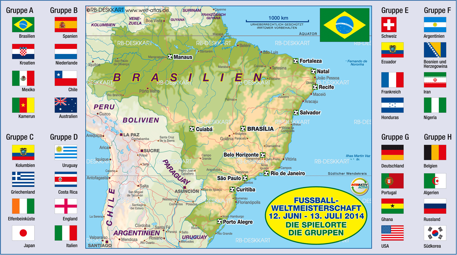 Brasilien (portugiesisch brasil, gemäß lautung des brasilianischen portugiesisch bɾaˈziu̯ aussprache? Brasilien In Karten Ein Link Atlas