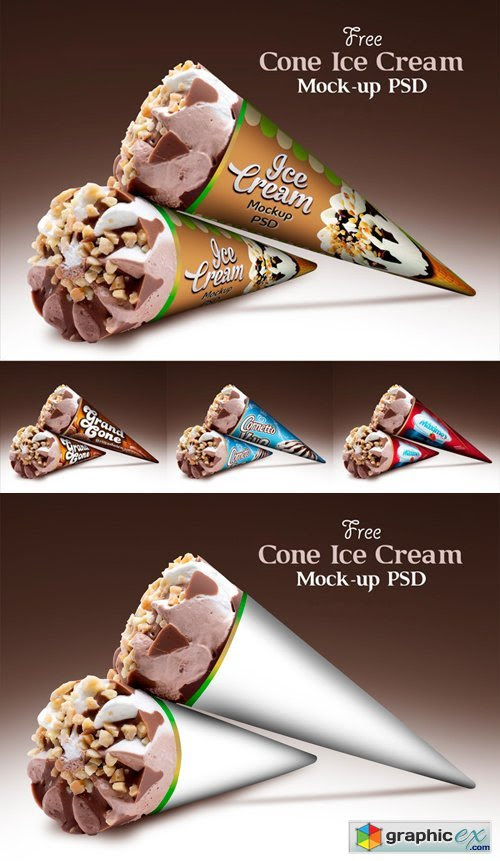 Download Cone Ice Cream Mockup Psd Free Download Vector Stock Image Photoshop Icon