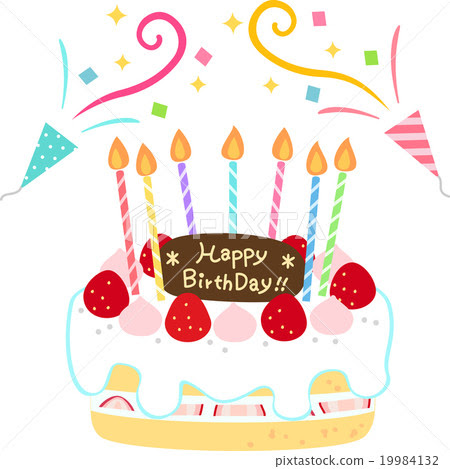 誕生日ケーキ イラスト