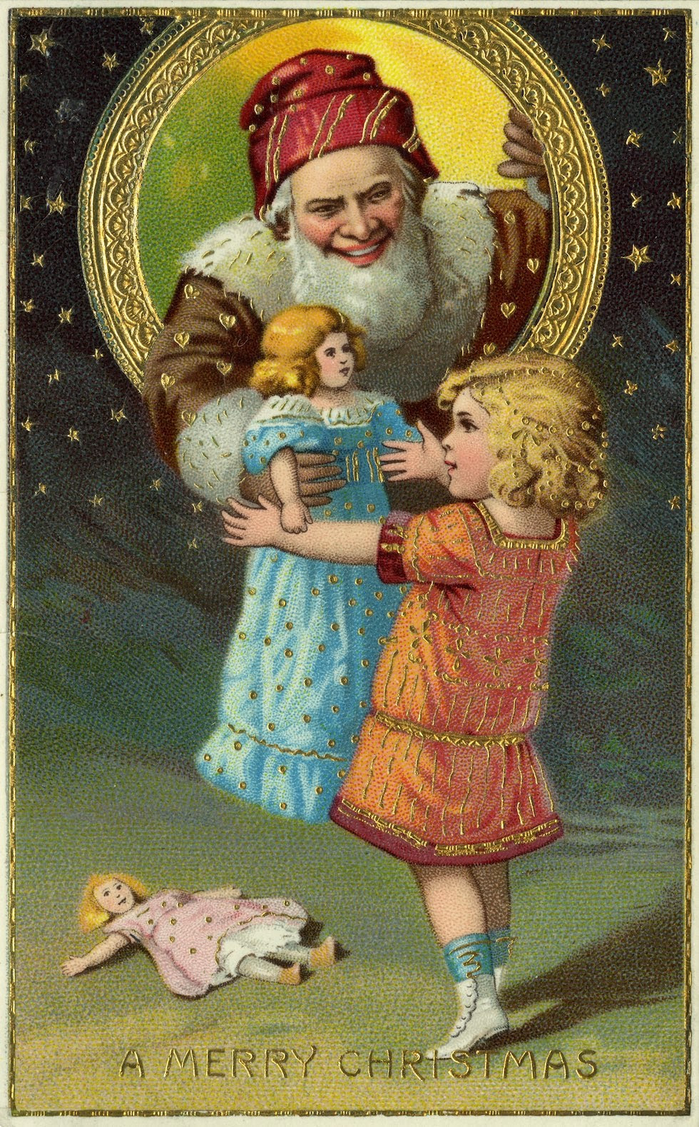 Vintage Christmas Card art 12