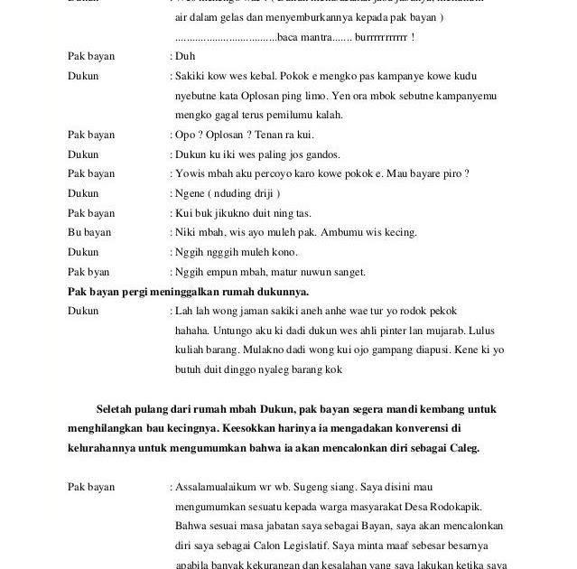 Contoh Drama Bahasa Jawa 5 Orang - Contoh Gi