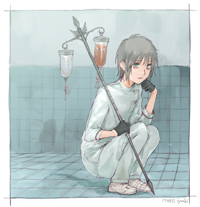 無料イラスト画像 最高の酸素 マスク 病弱 男子 イラスト