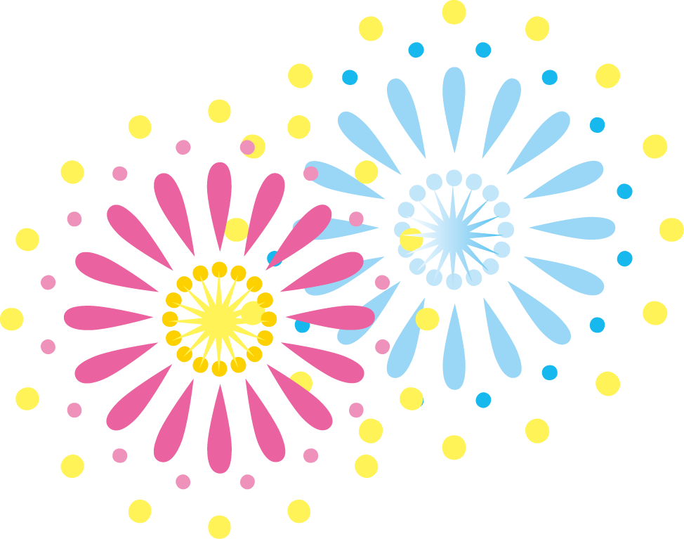 トップコレクション 花火 イラスト 背景 Free Cute Illustrations Stock Illustration