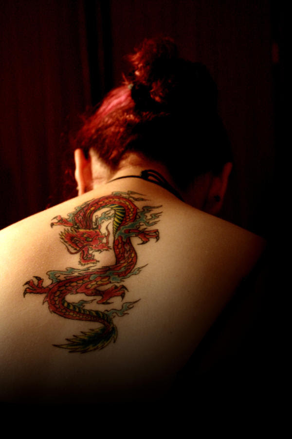 Ejder dövme modelleri - Bayan Tattoo Trend Model ve Desenleri