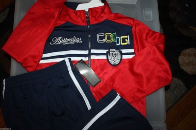 Promo Offer NEW BOYS 2PC RED AND BLUE COOGI TRACK SET SIZE 2T