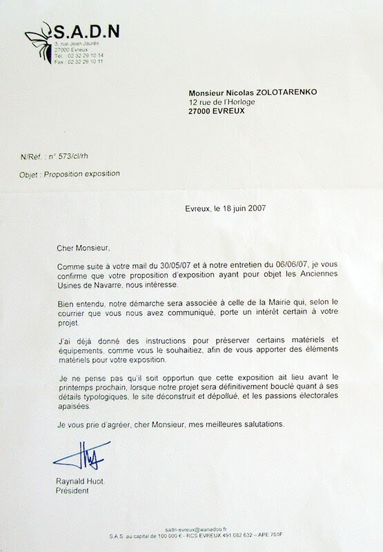 Exemple De Lettre D Intention Pour Projet - Exemple de Lettre