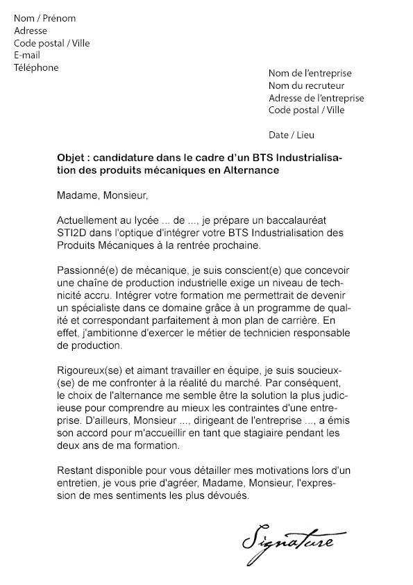 Exemple Lettre De Motivation Apprentissage Horticulture  Halloweenisme