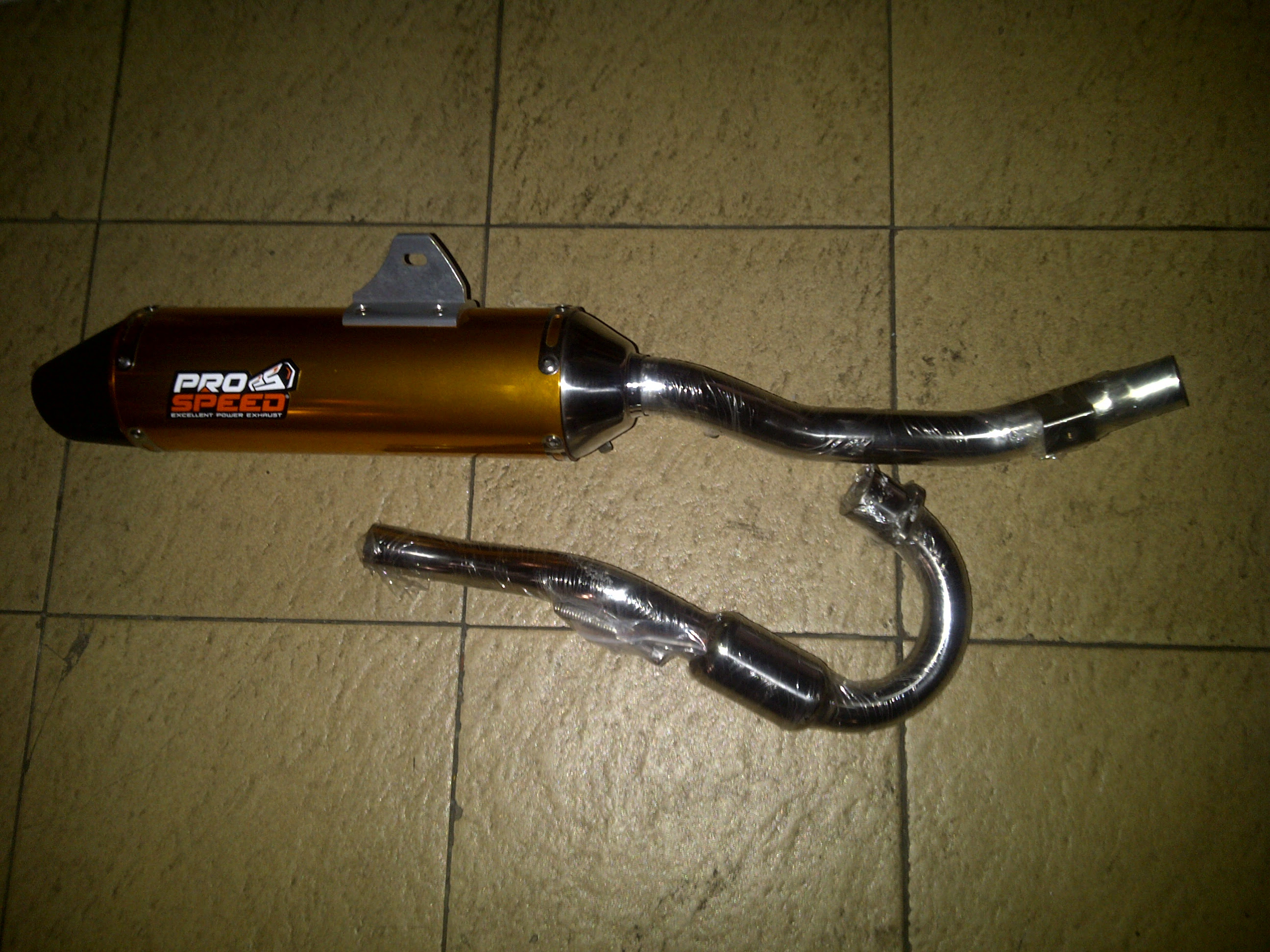 Jual Knalpot CRF 230 Tiger Modifikasi Trail Merk PRO SPEED